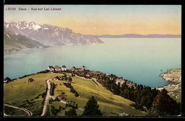 AK Caux, Vue sur Lac Léman