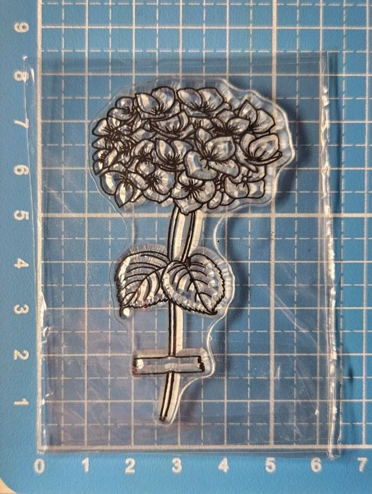 Timbri: Silikonstempel Nr.655, Blume, Hortensie – Nuovo e nell'imballaggio originale da Gretzenbach venduto da Fliegepilz56 1