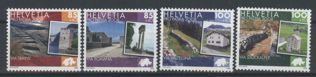 Tutti i francobolli: 2008, Pro Patria ** (2) – Usato da Willisau venduto da Vollstempel