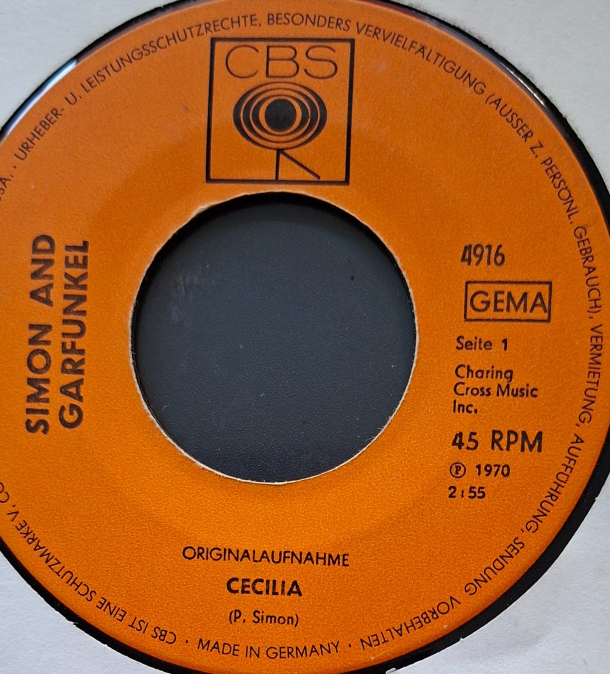 Dischi in vinile: Vinyl-Single Simon & Garfunkel - Cecilia – Usato da Langenthal venduto da Modo39