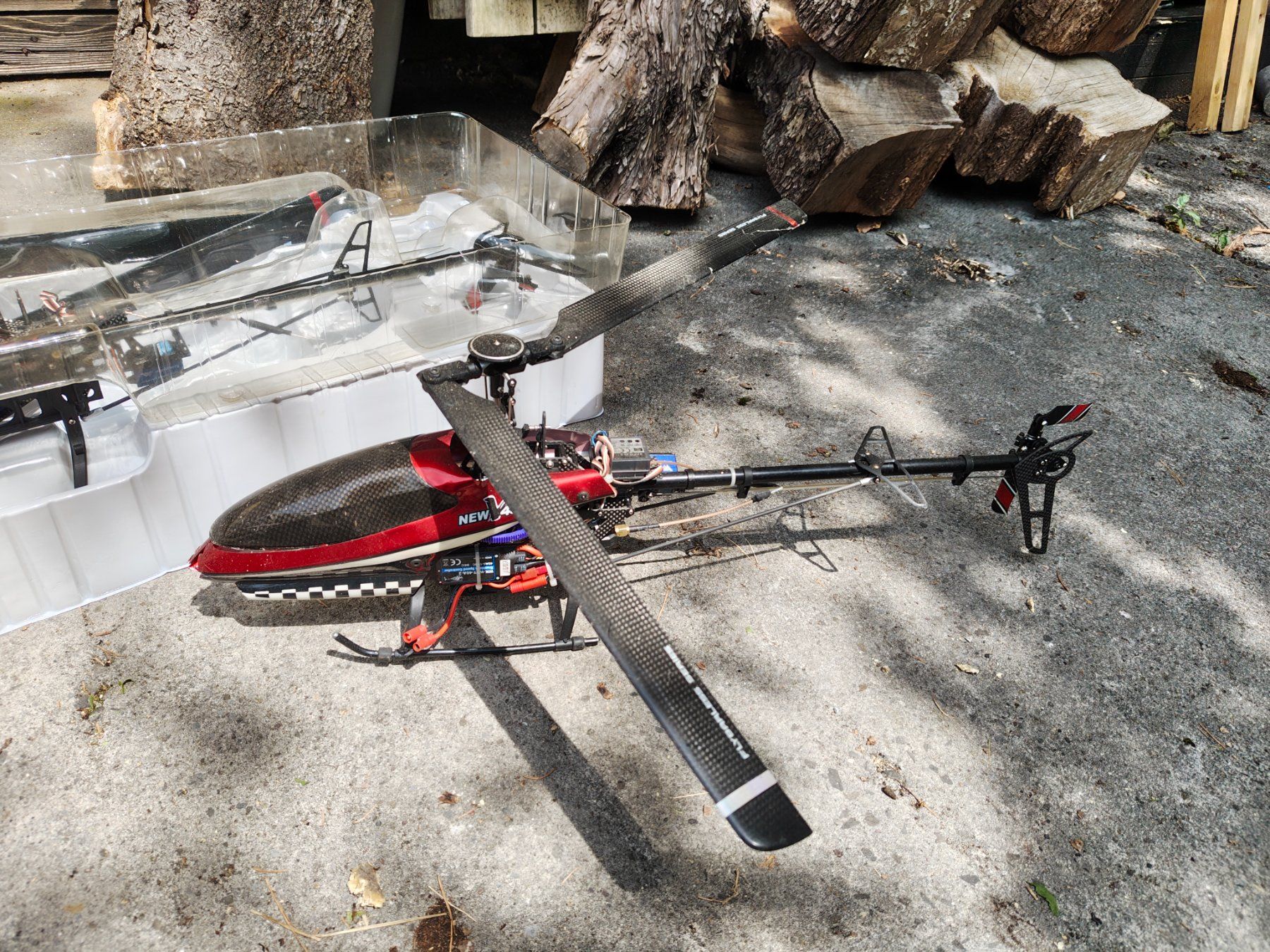 Modellismo RC: RC Helikopter, Carbon Fiber Rumpf – Usato da Rapperswil SG venduto da Dosch92 2