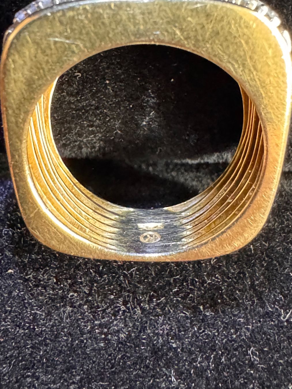 Anelli: Unisex 18k Goldring mit Diamanten – Usato da Ebikon venduto da Dmasterx 4