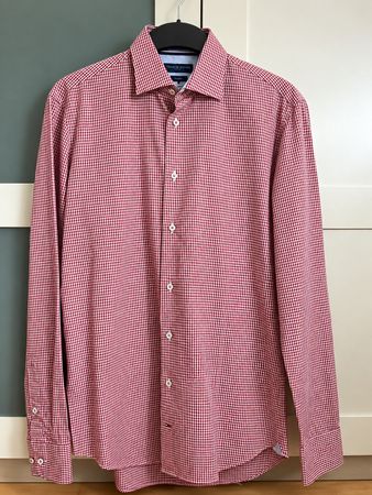 Tommy Hilfiger Hemd, Gr. 39/40 (M), Rot/Weiss Kariert, Top!