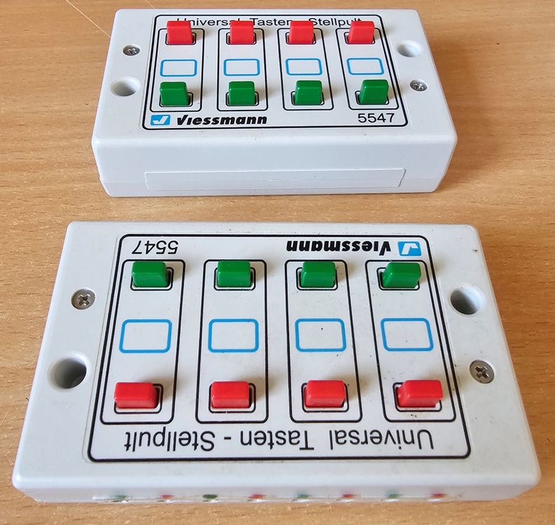 Pupitre De Commande Viessmann 5547 – Pour 4 Aiguillages Ou Signaux – Jusqu'à 2 A