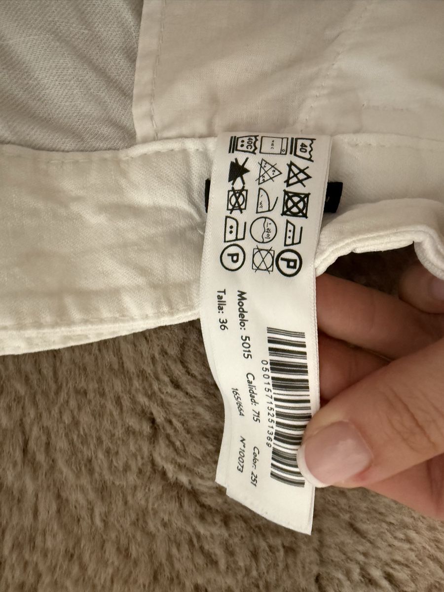Massimo Dutti Pantaloni: Massimo Dutti Stoffhose Weiss Gr. 36 – Nuovo e nell'imballaggio originale da Frauenfeld venduto da sharonhabrik 3