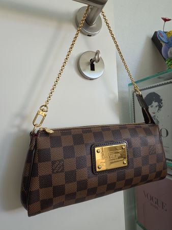 Louis Vuitton Eva Pochette Damier Ebene mit Zubehör
