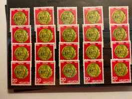 je 20 x Postfrische Pro Patria 1962