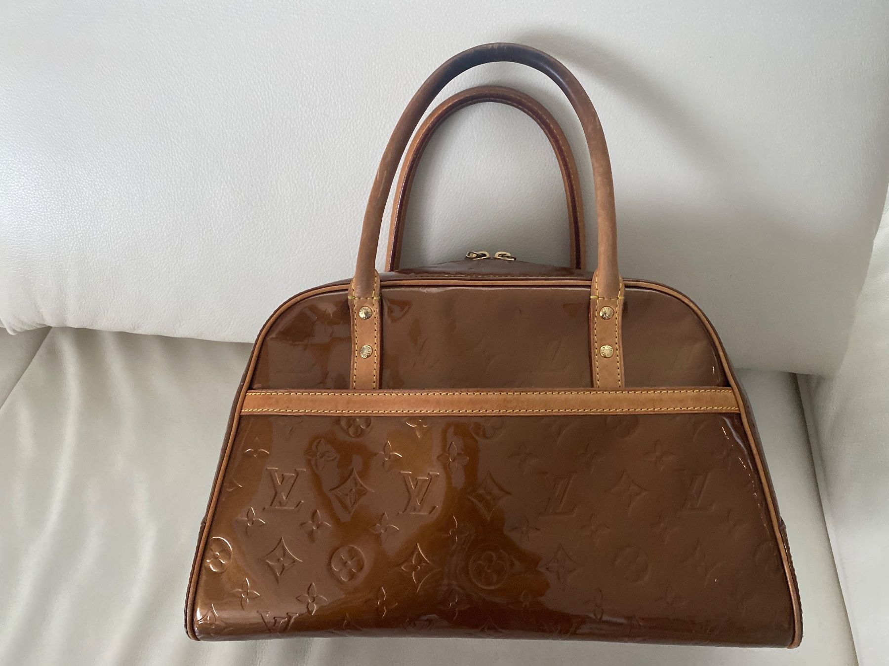 Louis Vuitton Borse: LOUIS VUITTON Tompkins Square Bronze Monogram Vernis, 36cm – Usato da Winkel venduto da ferrari2022 2