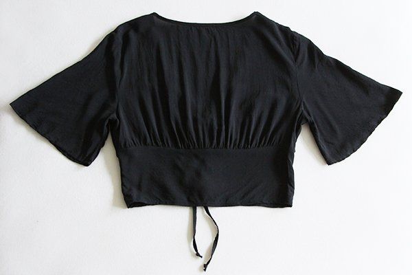 Tezenis Blusen: TEZENIS | Crop Top Sommerbluse S | Tie Up Design Bindebändel – Gebraucht aus Engelburg von Rmueller 5