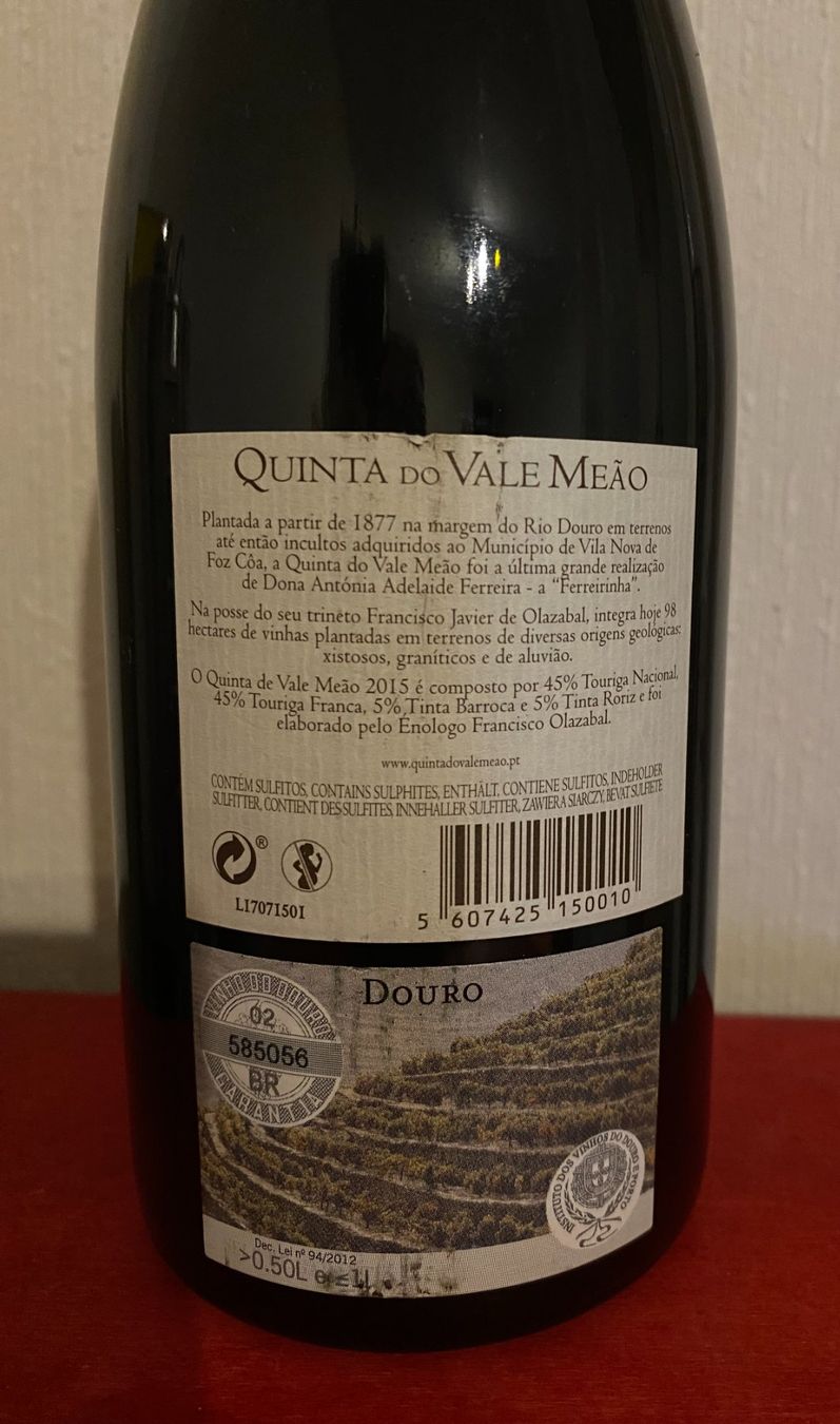 Vino: Quinta do Vale Meão  DouroTinto 2015 – Nuovo (secondo la descrizione) da Cully venduto da Forninho 3