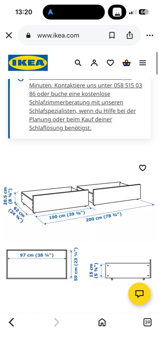 Armadi: Bettschubladen Ikea – Usato da Spiegel b. Bern venduto da reb_qch5 3