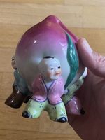 Antique Chinese Peach Figurine with Children. Rare Find!