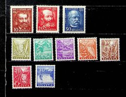 SUISSE TIMBRES NEUFS*/** 1932-1934. SBK 60.00 /T603