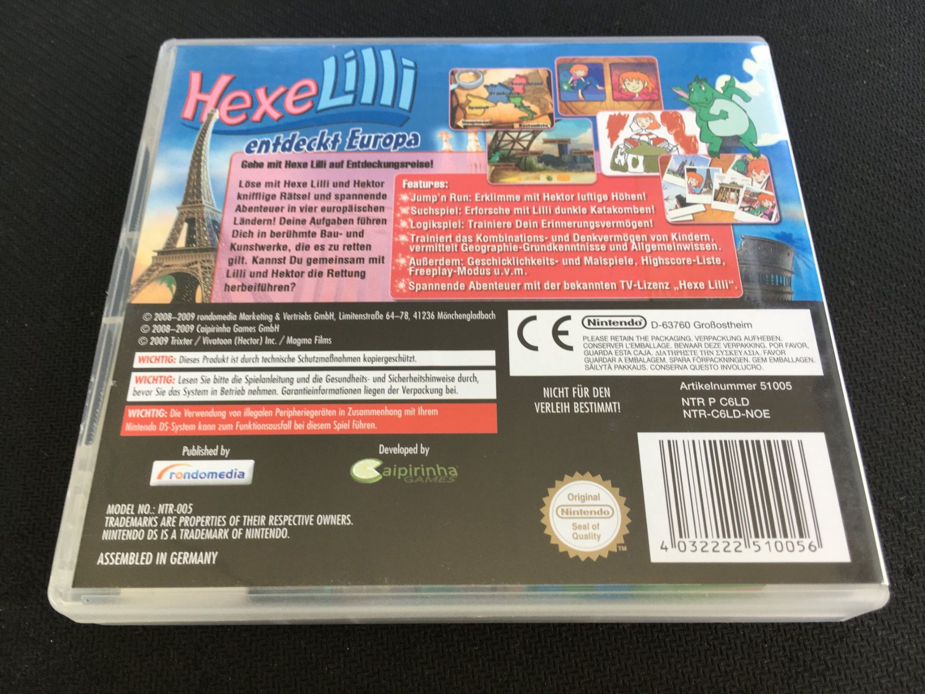 Nintendo Giochi: Hexe Lilli entdeckt Europa - Nintendo DS – Usato da St.Gallen venduto da Punktchen01 1
