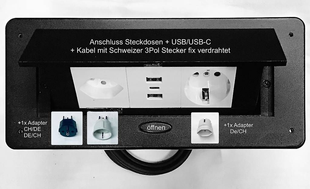 Fiches d'alim.: Einbau Pultsteckdosen – D'occasion à Trogen par brt_sr6s
