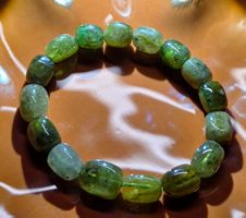 💚 Grünes Granat-Armband 💚 F