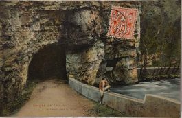 GORGES de l'AREUSE - Tunnel dans les rochers - 1907