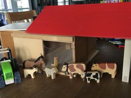 Holz Scheune „Albisbrunn Spielwaren)