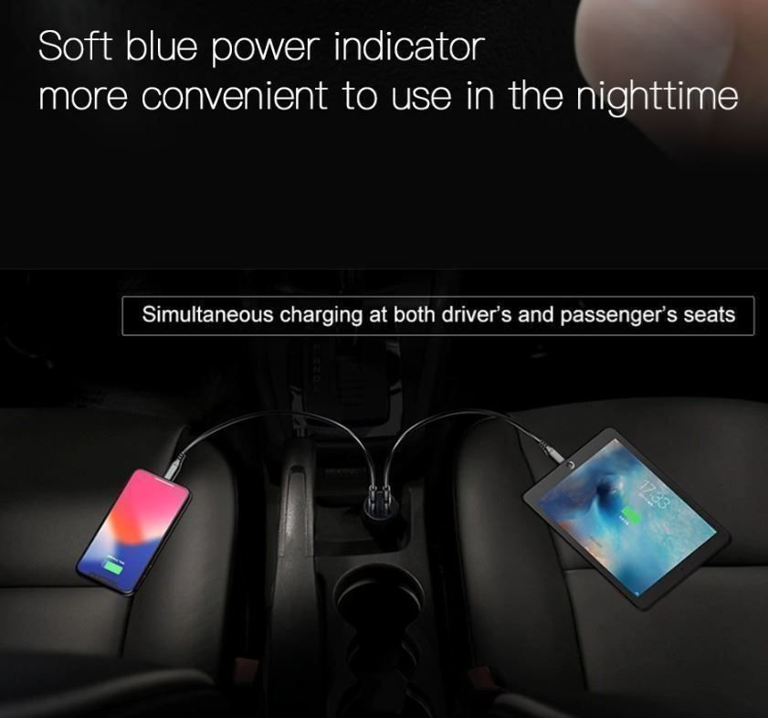 Baseus Caricabatterie: Auto-Ladegerät Mini Dual-USB-Ladegerät – Nuovo e nell'imballaggio originale da Unterägeri venduto da RmOnline 3