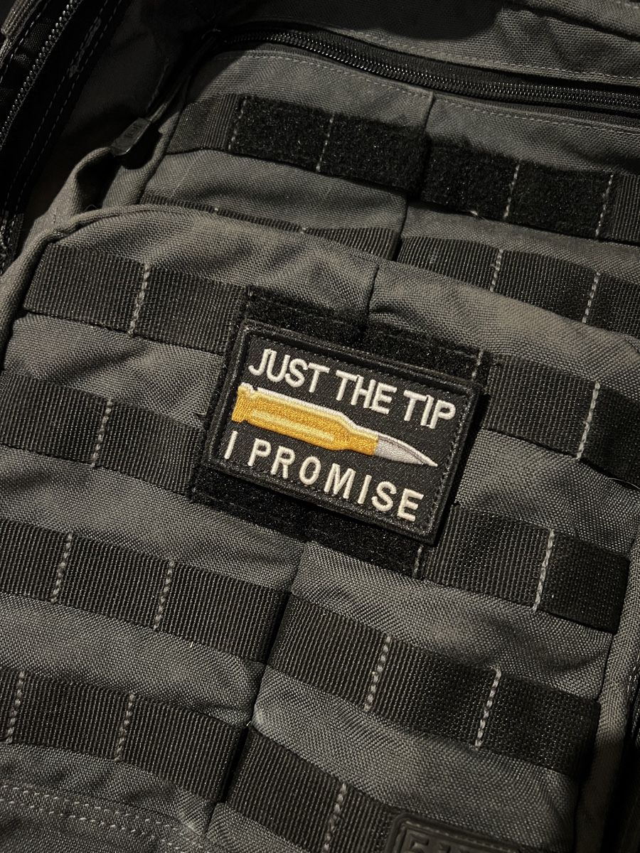 Plaketten & Abzeichen: JUST THE TIP I PROMISE - VELCRO PATCH *** – Neu (gemäss Beschreibung) aus Fruthwilen von  3