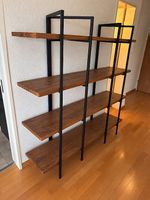 Modernes Regal Holz & Schwarz  150 × 165 cm