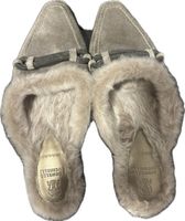 Brunello Cucinelli "Fluffy Cozy" Grey Ballerinas