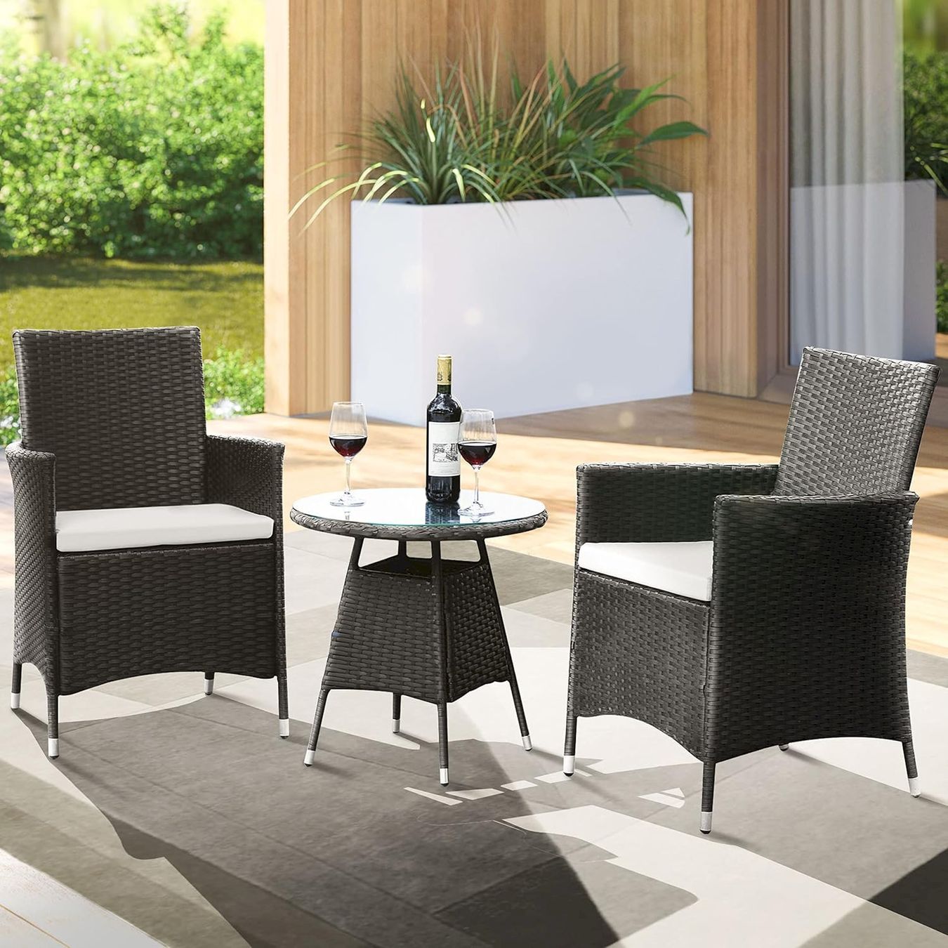 Gartenhängesitze: 3-teilige Gartenset Schwarz/Cream – Neu und originalverpackt aus Bottighofen von zaap 5