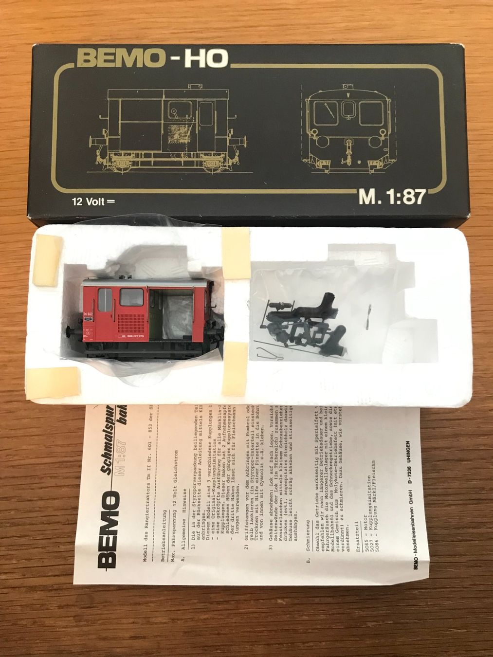 Bemo Modellini di ferrovie: Bemo SBB Schienentraktor Tm II rot – Usato da Luzern venduto da mey_s13 1