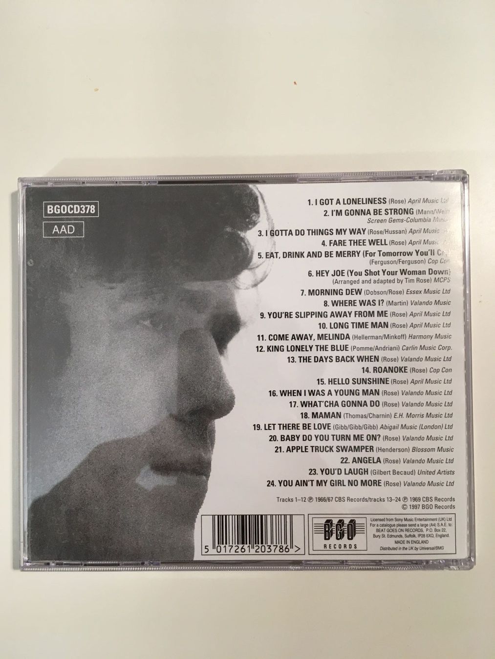 CD: Tim Rose - s/t & Through Rose Colored Glasses CD – Usato da Luzern venduto da Madvibe 2