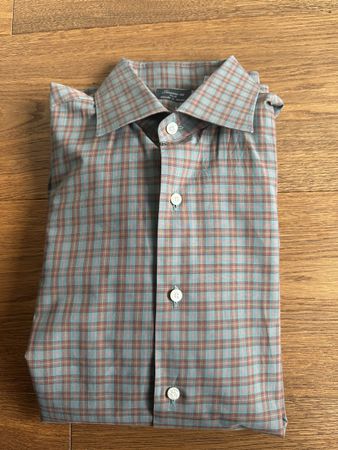 Chemise homme Finamore 1925, taille 41, carreaux