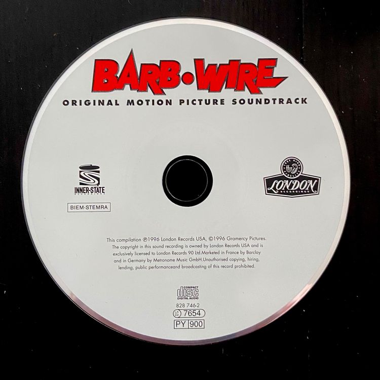 CD OST Barb Wire (1996) Original Motion Picture Soundtrack | Kaufen auf ...