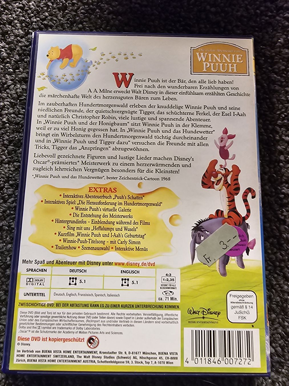 Tutti i DVDs: Winnie Puuh DVD(20558) – Usato da Ruswil venduto da jan_bxl5 1
