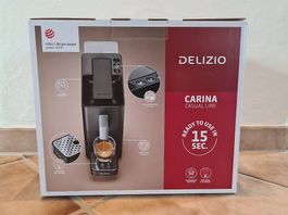 Neu: DELIZIO CARINA Midnight Black Kapselmaschine