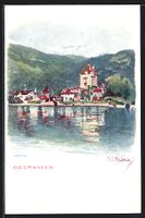 Oberhofen, Ortsansicht vom See aus
