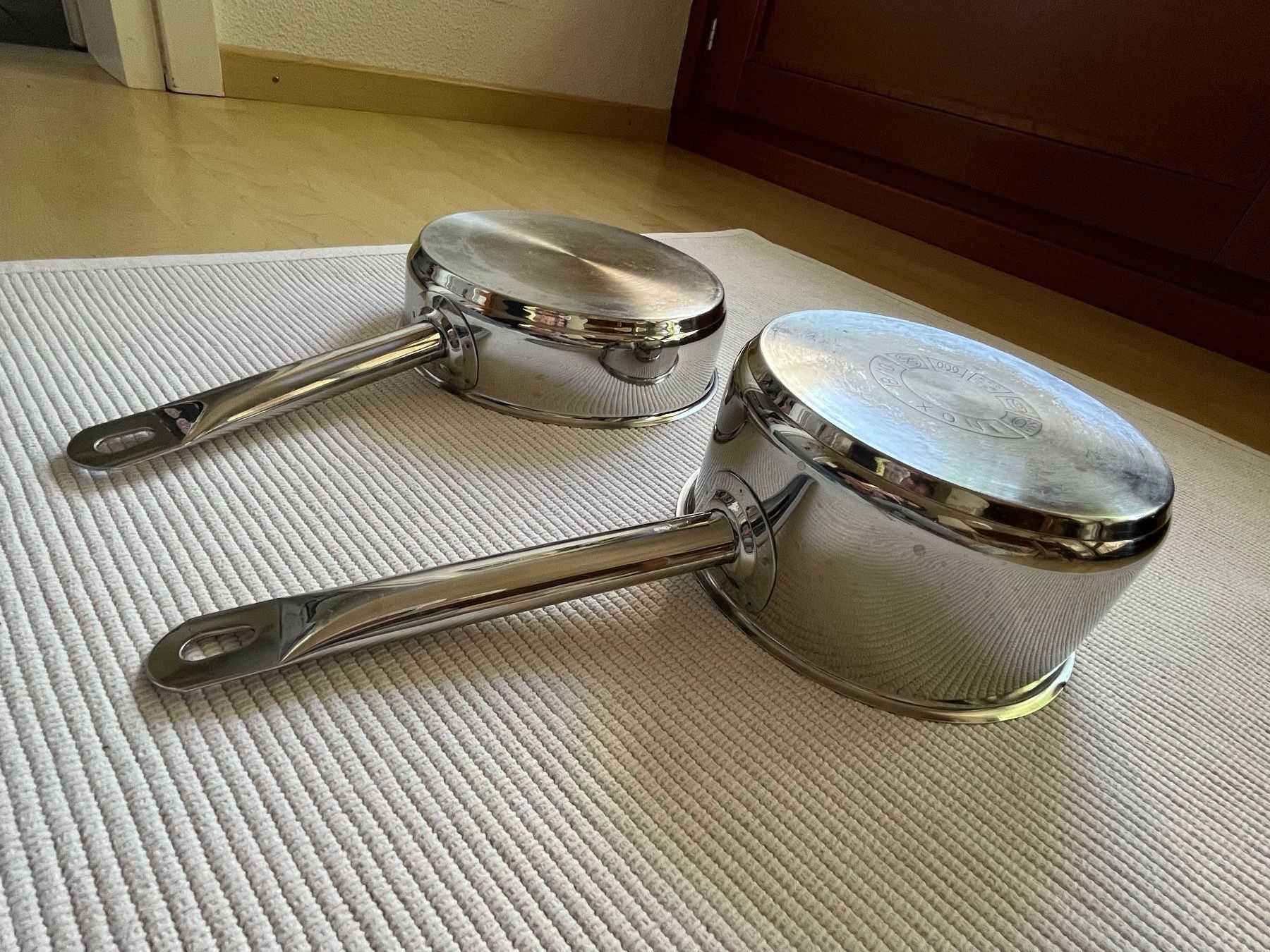 Pentole: 2 Edelstahl Töpfe 18/10 Inox – Usato da Zürich venduto da Gurkis 6