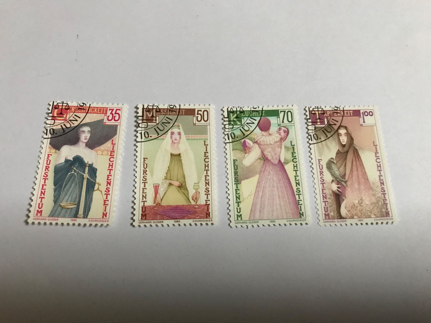 Tous les timbres: briefmarken FL 1985, gestempelt – D'occasion à liestal par makai05