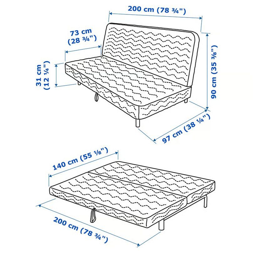 Ikea Sofas: Ikea Nyhamn Bettsofa/ sofa bed – Gebraucht aus Zürich von anna_berza 5
