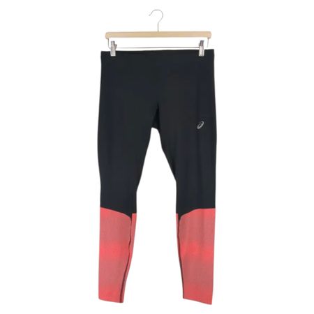 Asics Damen Sport Tights Laufhose Gr. L Schwarz-Rosa