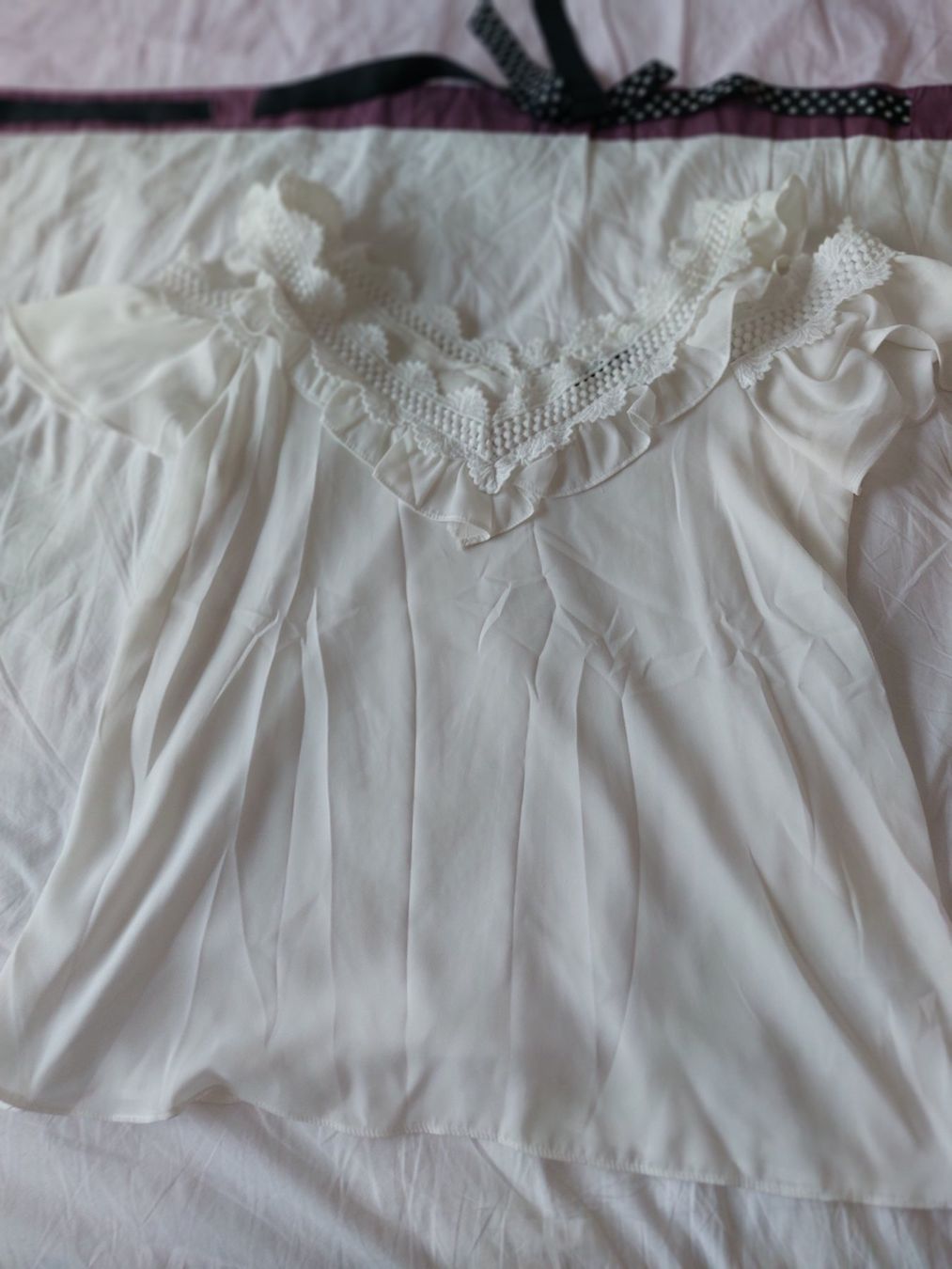 Tops: Magnifique blouse blanche Taille L NEUVE – Neu (gemäss Beschreibung) aus Ostermundigen von jul_7t8v 2