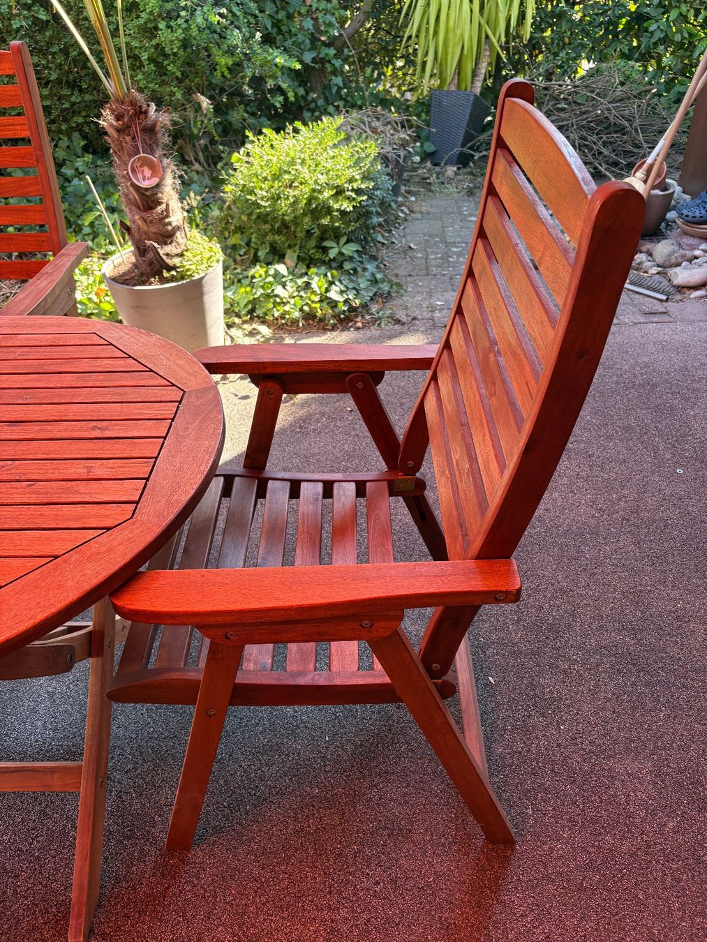 Set di tavolo e panche: Gartentisch mit 4 Stühlen – Usato da Niederwil AG venduto da SeuziEve 3