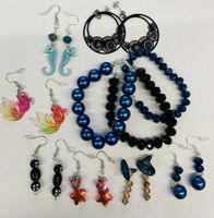 10 Teile Schmuck Set: Ohrringe und Armbänder - Sommer Sale!
