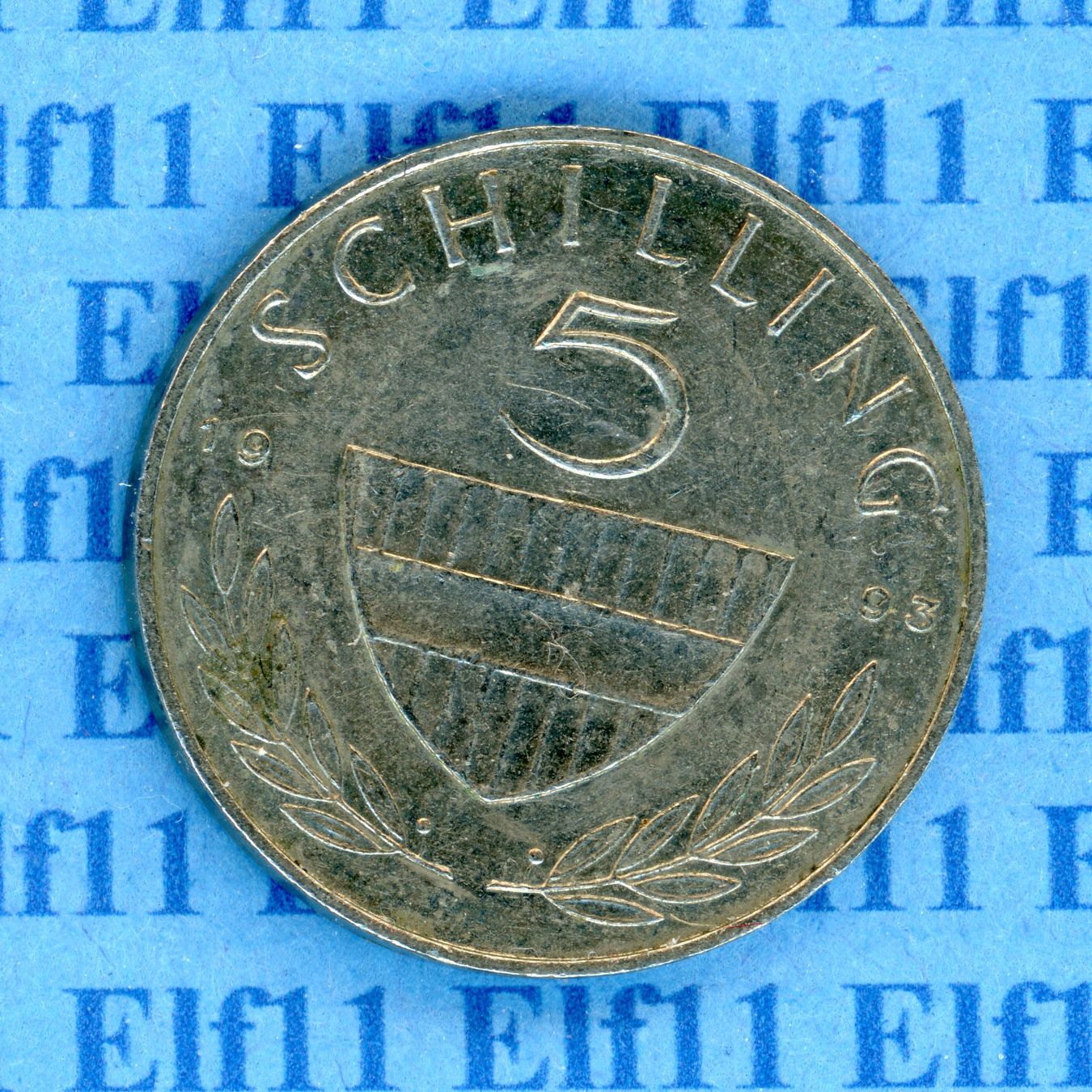 Tutti le monete: ATS___5.00 1993 -vz 5 Schilling – Usato da Widnau venduto da Elf11