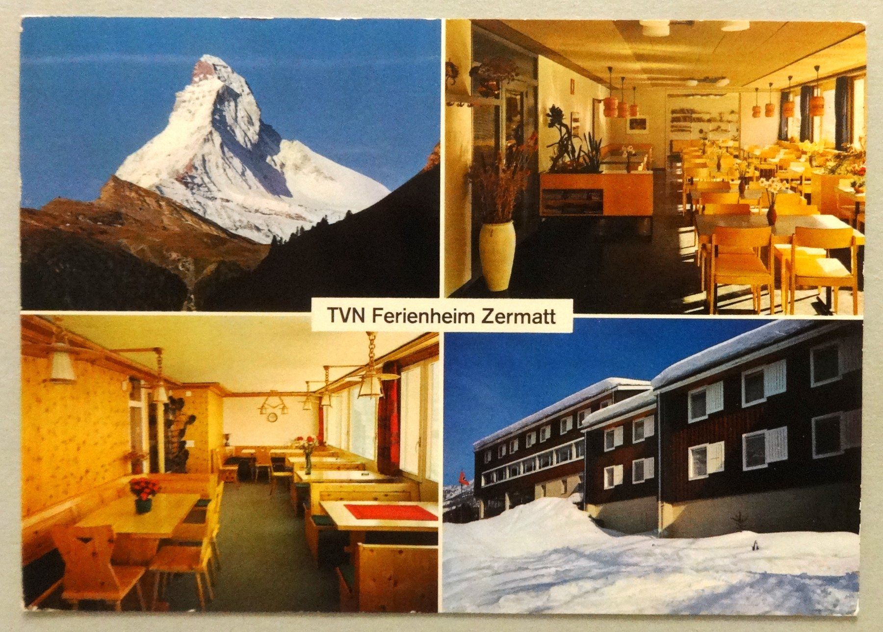Ansichtskarten: TVN Ferienheim, Zermatt – Gebraucht aus Fétigny von Billy2miny