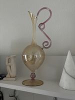 Vintage Glas Vase, einzigartiges Design, sehr dekorativ!
