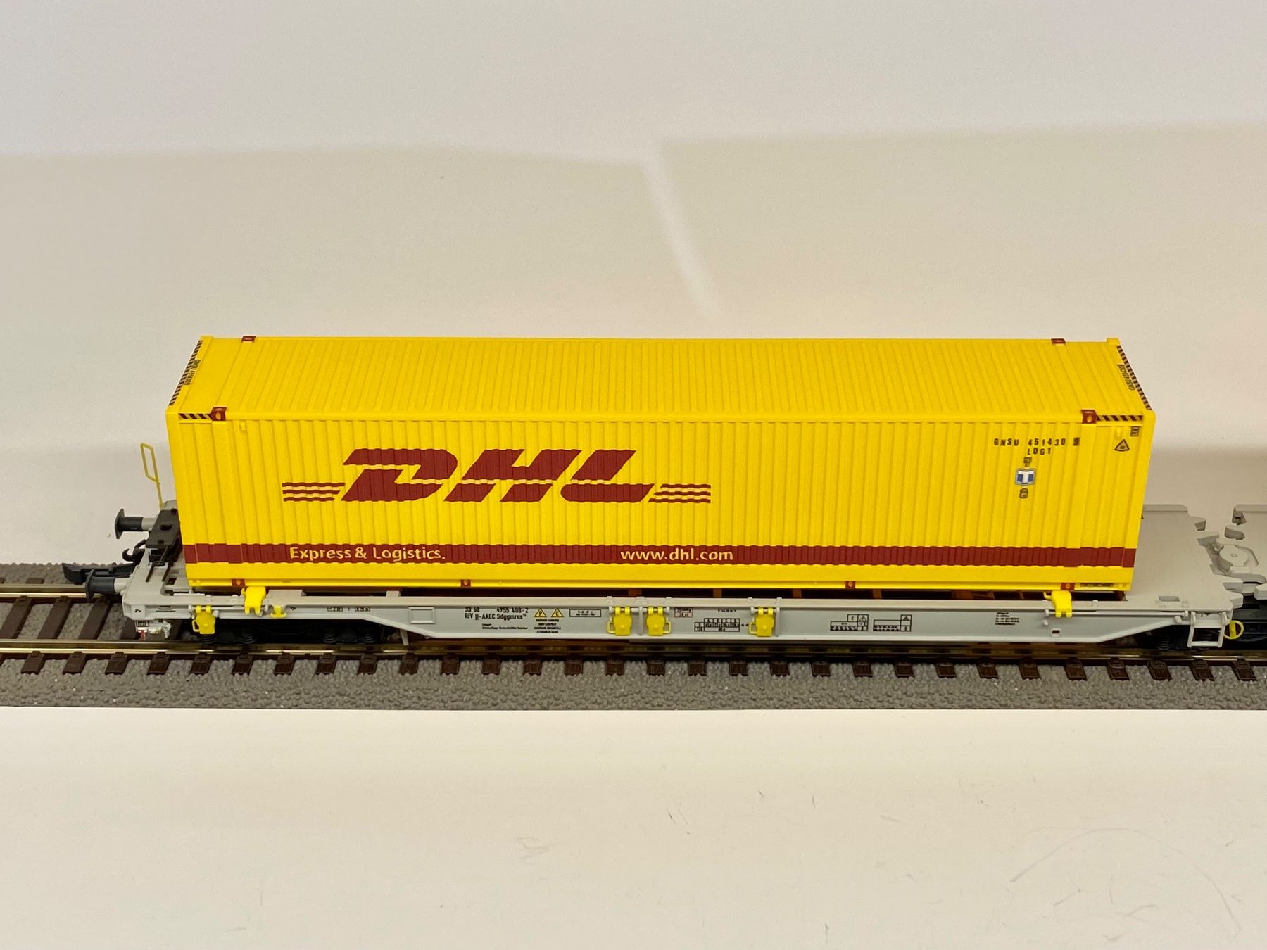 THX991) ROCO 76421 Doppeltaschen-Gelenkwagen DHL der AAE, DC, H0, OVP EUR 86,39 - DE