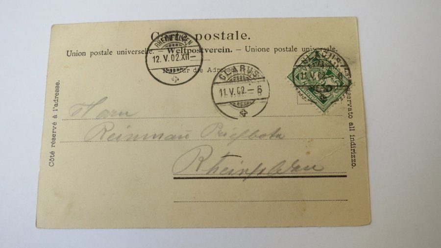 Cartoline postali: Glarus - Landsgemeinde - stark belebt - 1902 – Usato da Jona venduto da centumprata 1