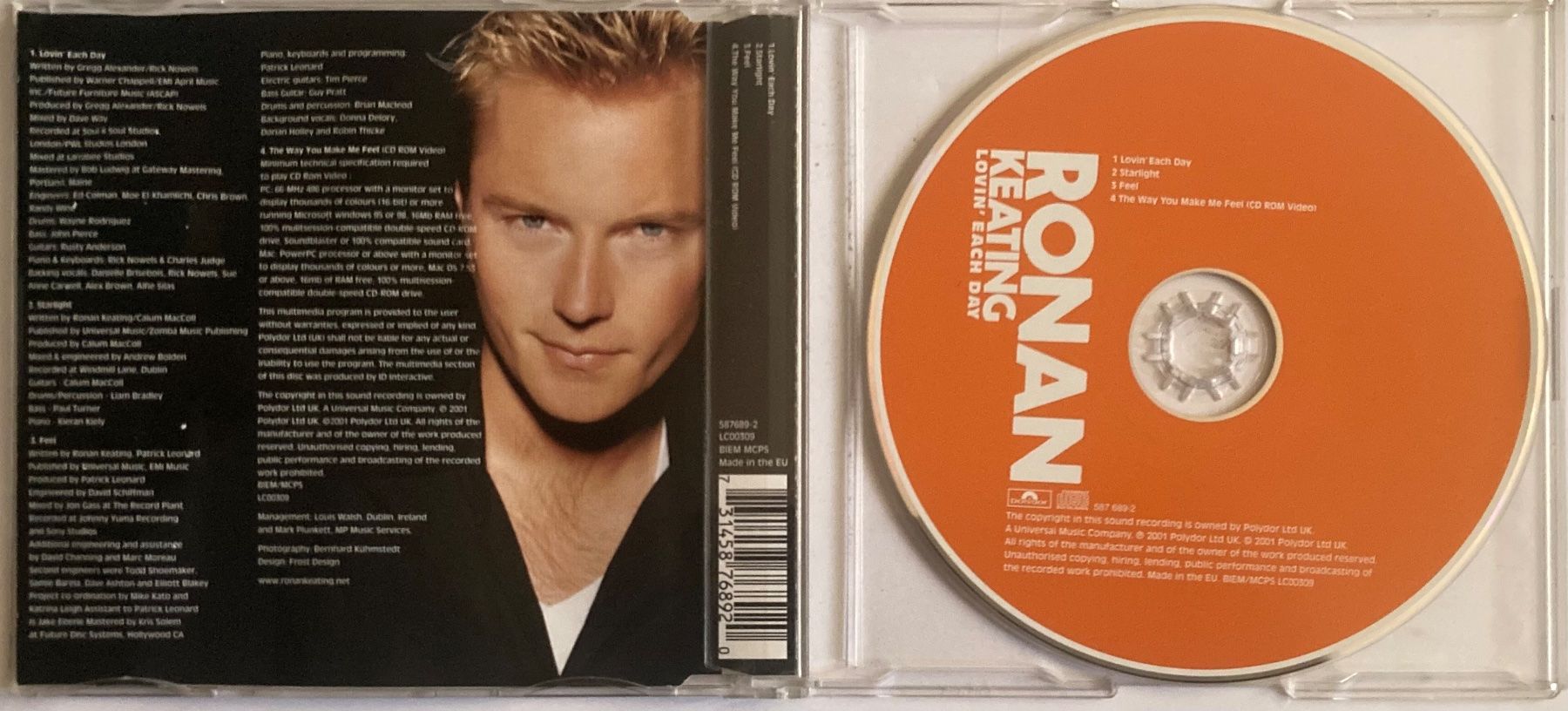 CDs: RONAN KEATING - LOVIN' EACH DAY – D'occasion à Poliez-Pittet par Newtown-Records 1