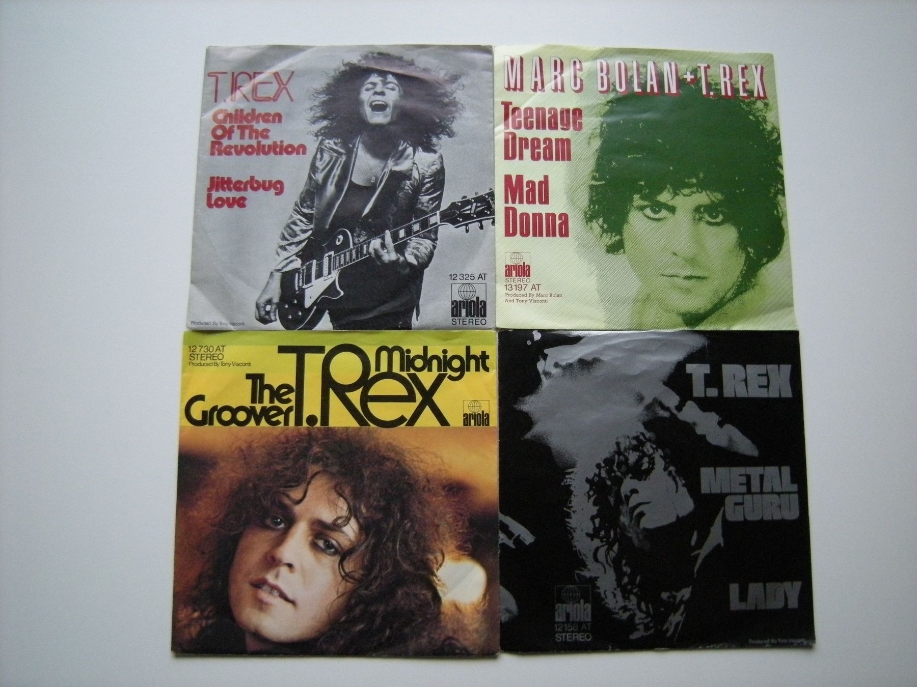 Schallplatten: MARC BOLAN +T.REX - 4 Singles – Gebraucht aus Basel von Ceebee62