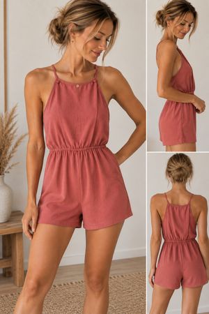 Atmosphere Playsuit Jumpsuit kurz rosa Grösse 36 