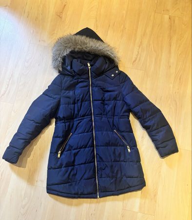 Schwangerschafts-Winterjacke mit Kapuze